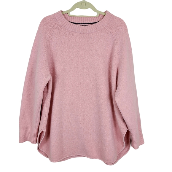 Tommy Hilfiger Sweaters - Tommy Hilfiger Pink Wool Blend Crewneck Sweater XXL